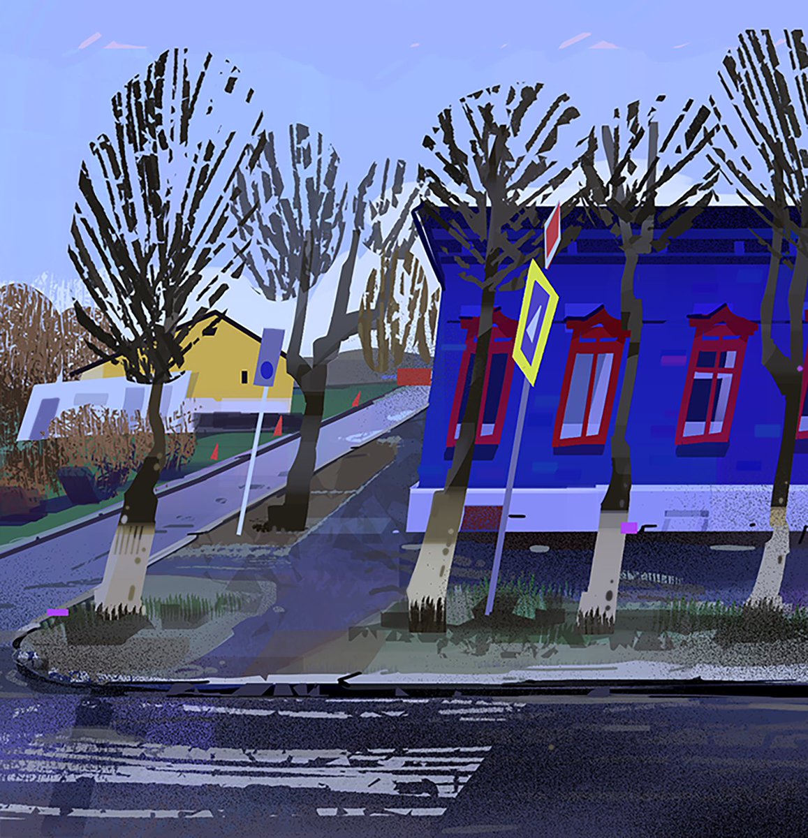 lwei22423's tweet photo. Some houses and trees.
#illustration #Photoshop #pleinair #blue #street #digitalart https://t.co/cb0Xn7UYjQ
