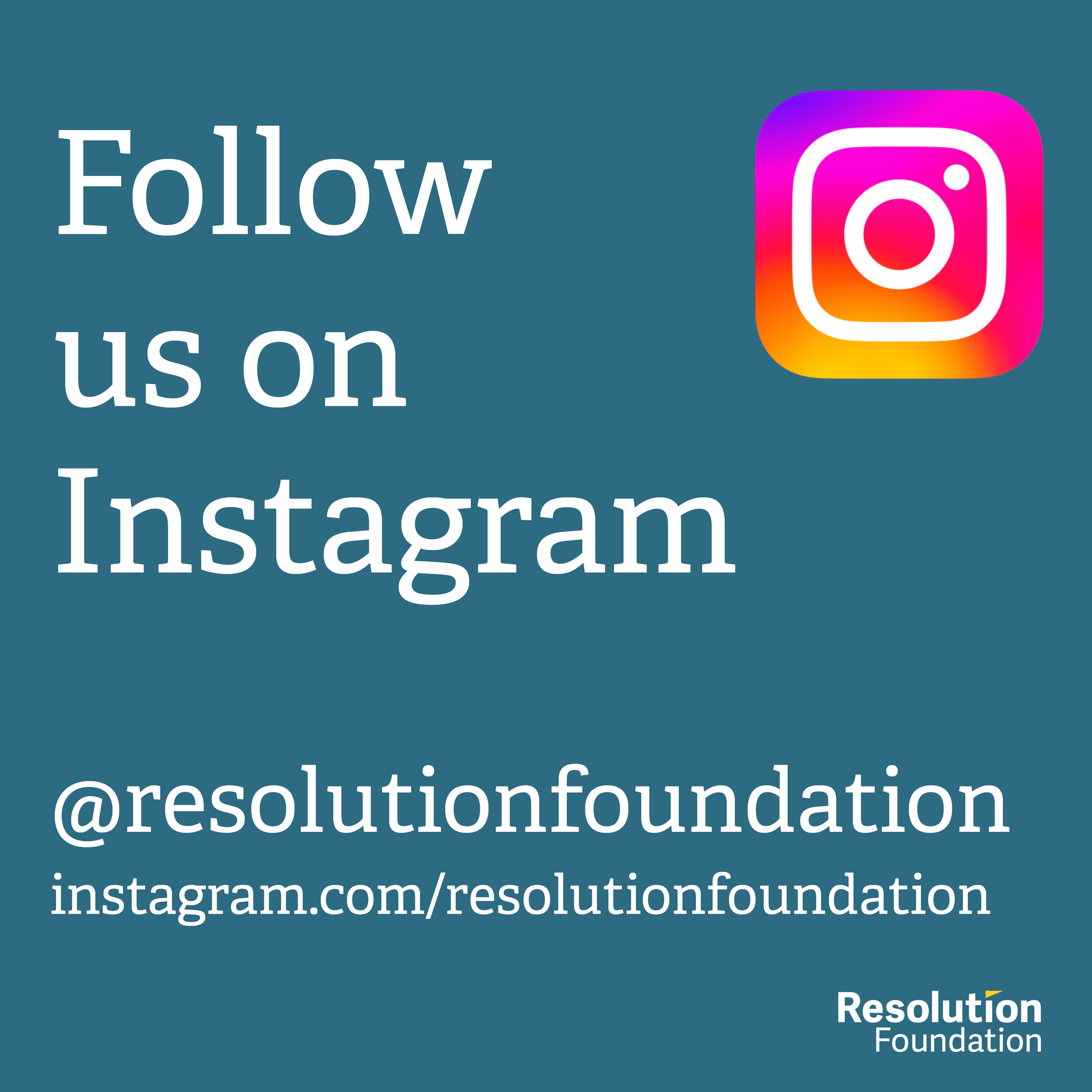 Resolution Foundation on Twitter "Use Instagram? Join us for videos