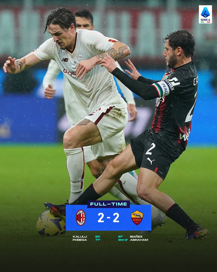 børn Hvad taske AC Milan 2–2 Roma, Serie A 2022–23: Tammy Abraham Rescues Point for  Visitors With Late Goal (Watch Goal Video Highlights) | ⚽ LatestLY