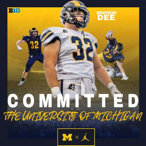 GraysonDee1's tweet image. I’m so thankful to commit to a PWO opportunity at The University of Michigan! #GoBlue