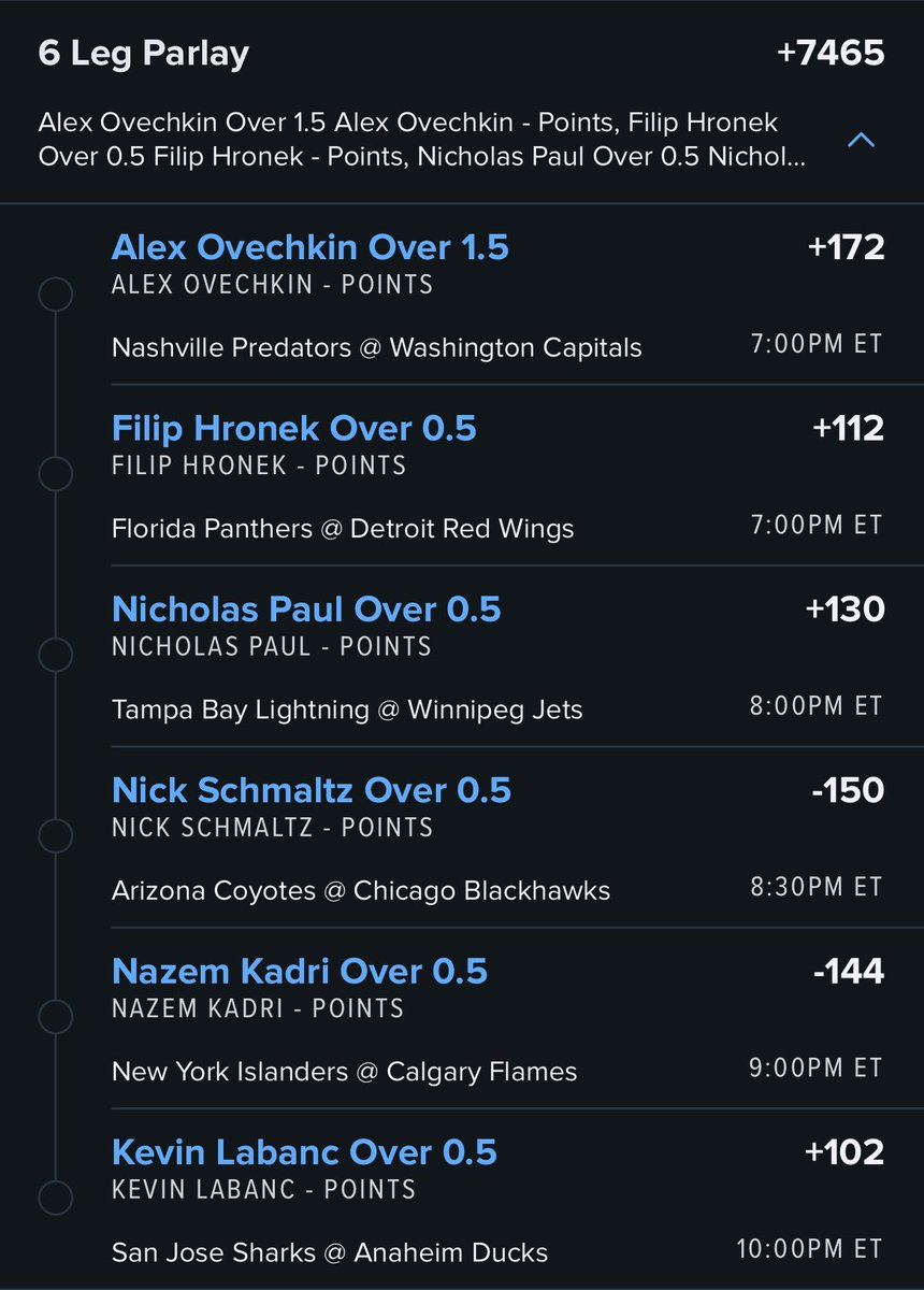 DFSHockeyDude's tweet photo. #gamblingtwitter https://t.co/sQd95MRv9h