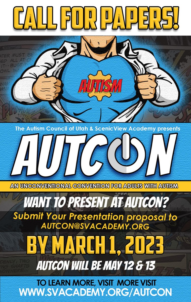 AutConSVA's tweet photo. Wanna present at this year's AutCon?  Send us an email. #AutCon2023 #EmpoweringAutism https://t.co/pwpvM61Cum