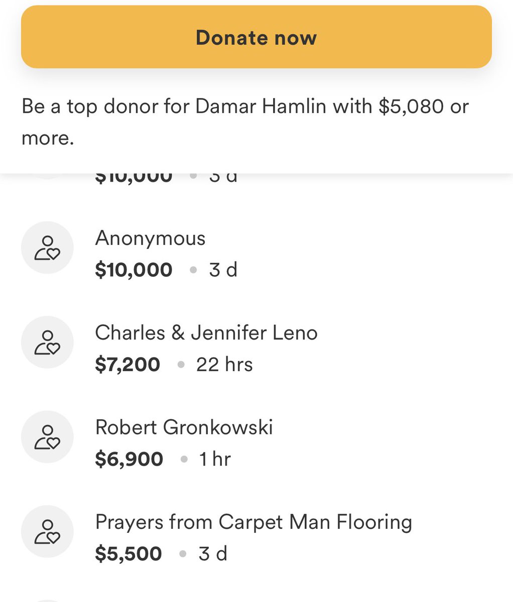 calmdownjen's tweet image. Gronk’s donation to Demar Hamlin’s foundation 😆 #NFL #DemarHamlin #ChasingMs