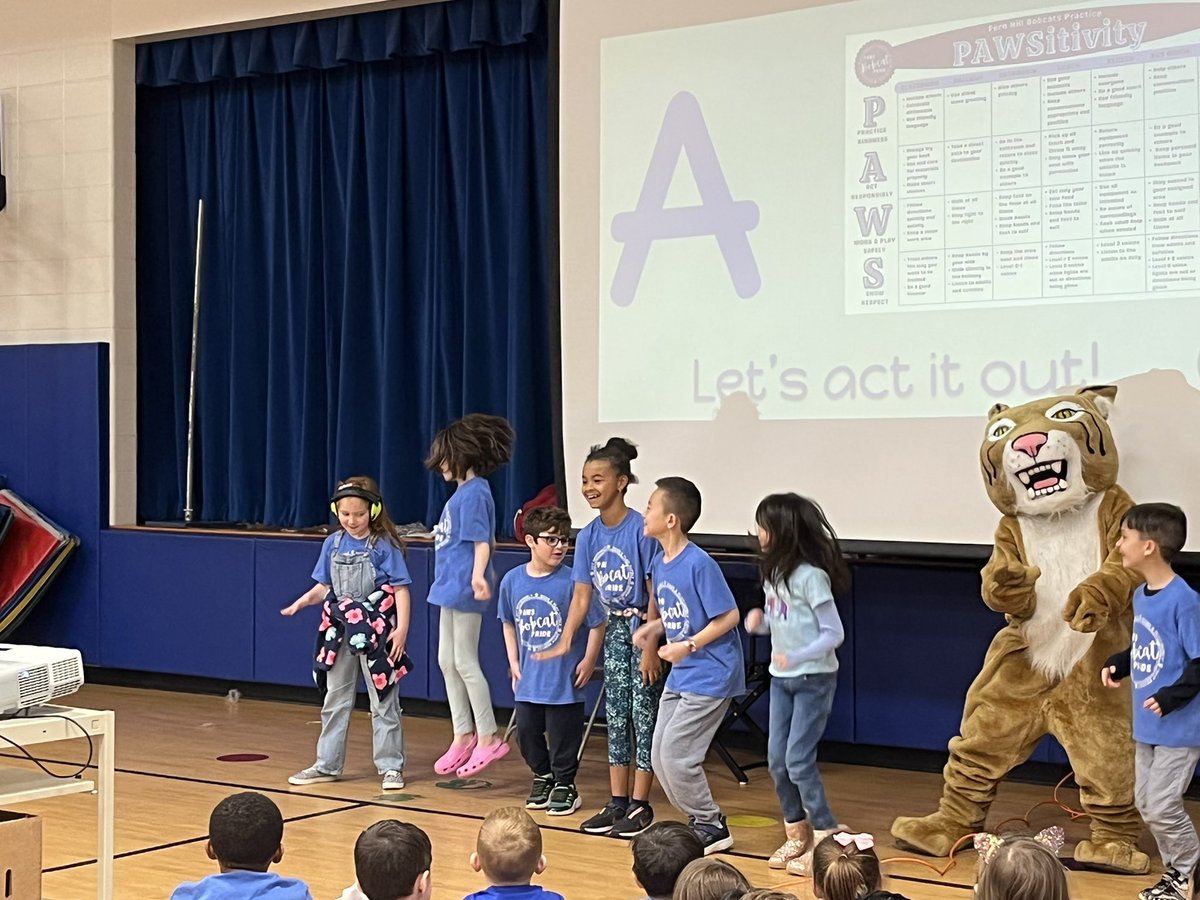 Today’s pep rally was a ton of fun! We reviewed our paws expectations and learned all about the upcoming golden ticket competition across all grade levels! Can’t wait to see who earns a golden ticket!!! 💙💵<a href="/MrsLetrinko/">Christina Letrinko</a> <a href="/FernHillES/">Jenni Southmayd</a>