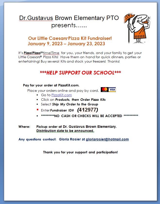 Dr. Brown Elementary PTO (@drbrownpto) on Twitter photo 