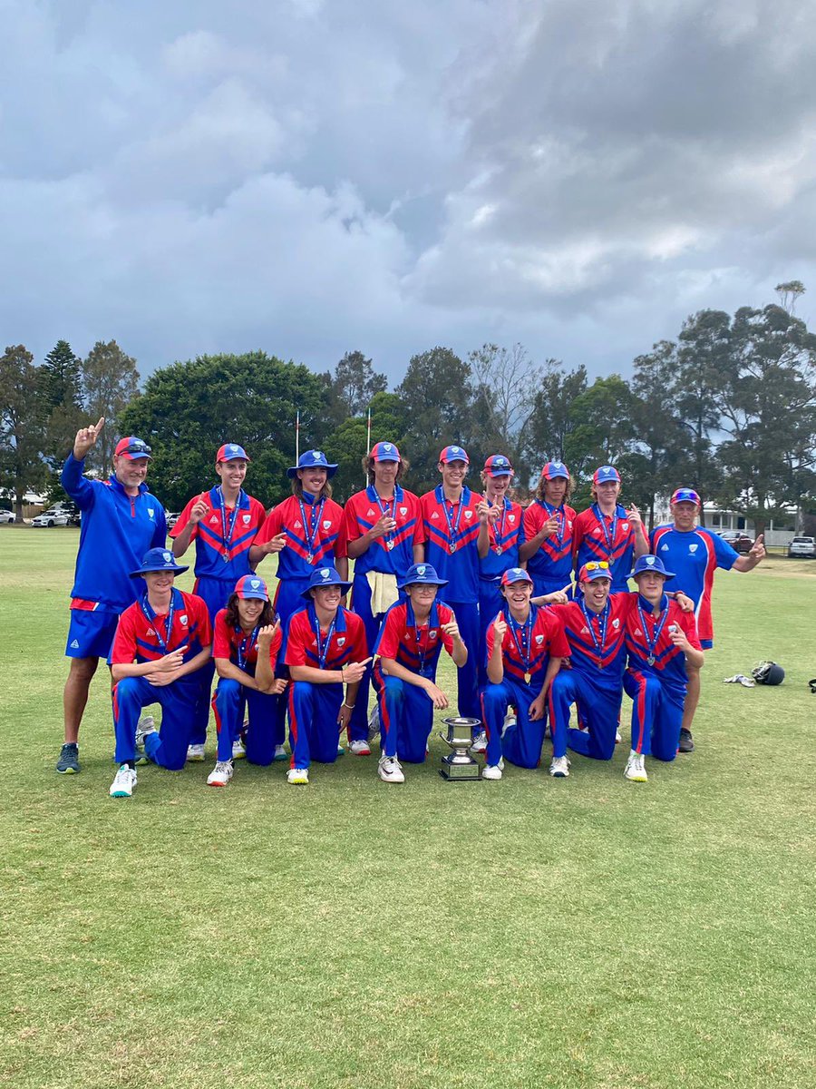 Newcastle - 2022/23 Bradman Cup Champions. What a tournament for these lads, a very talented bunch of cricketers. 🏆 <a href="/CtryCric_NSW/">Country Cricket NSW</a> <a href="/CricketNSW/">Cricket NSW</a> <a href="/NeilMacca1/">Neil McDonald</a>