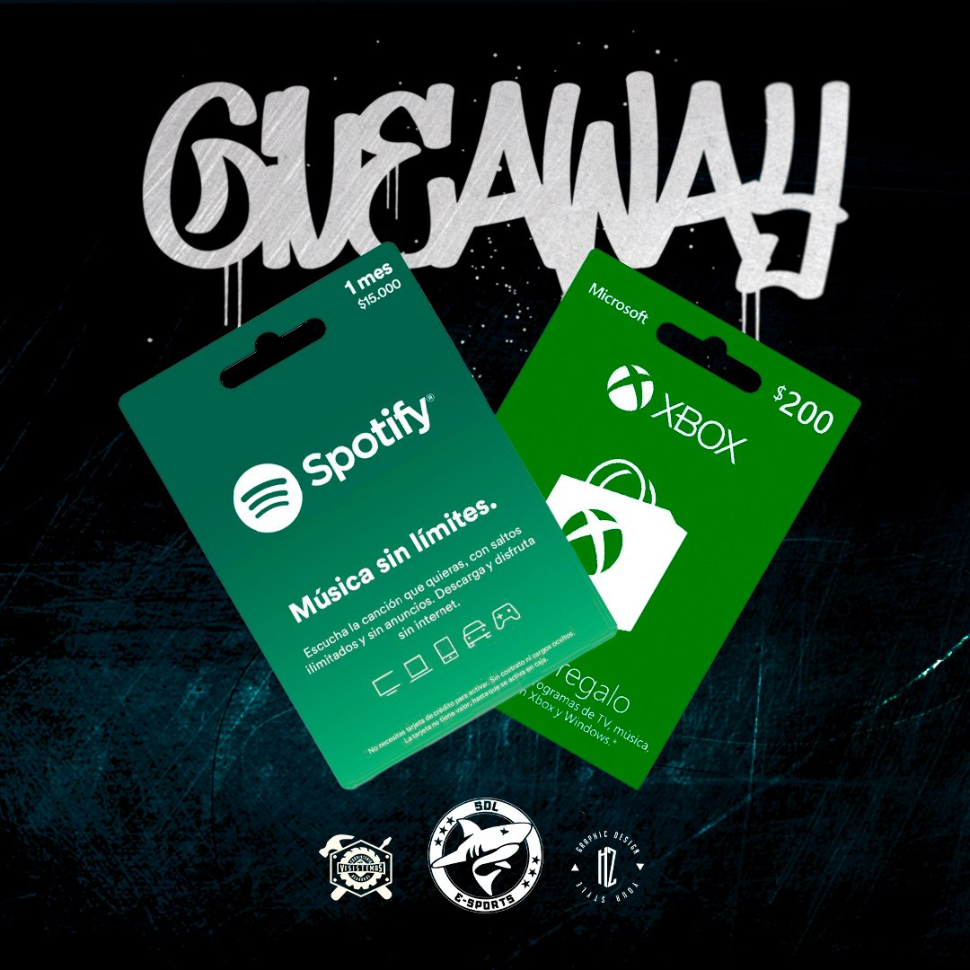 Los ganadores fueron.
@JCgameMaster del código de 200
<a href="/JoseVM4/">Jyven</a> de spotify felicidades.
Por favor escriban para darle sus respectivos premios