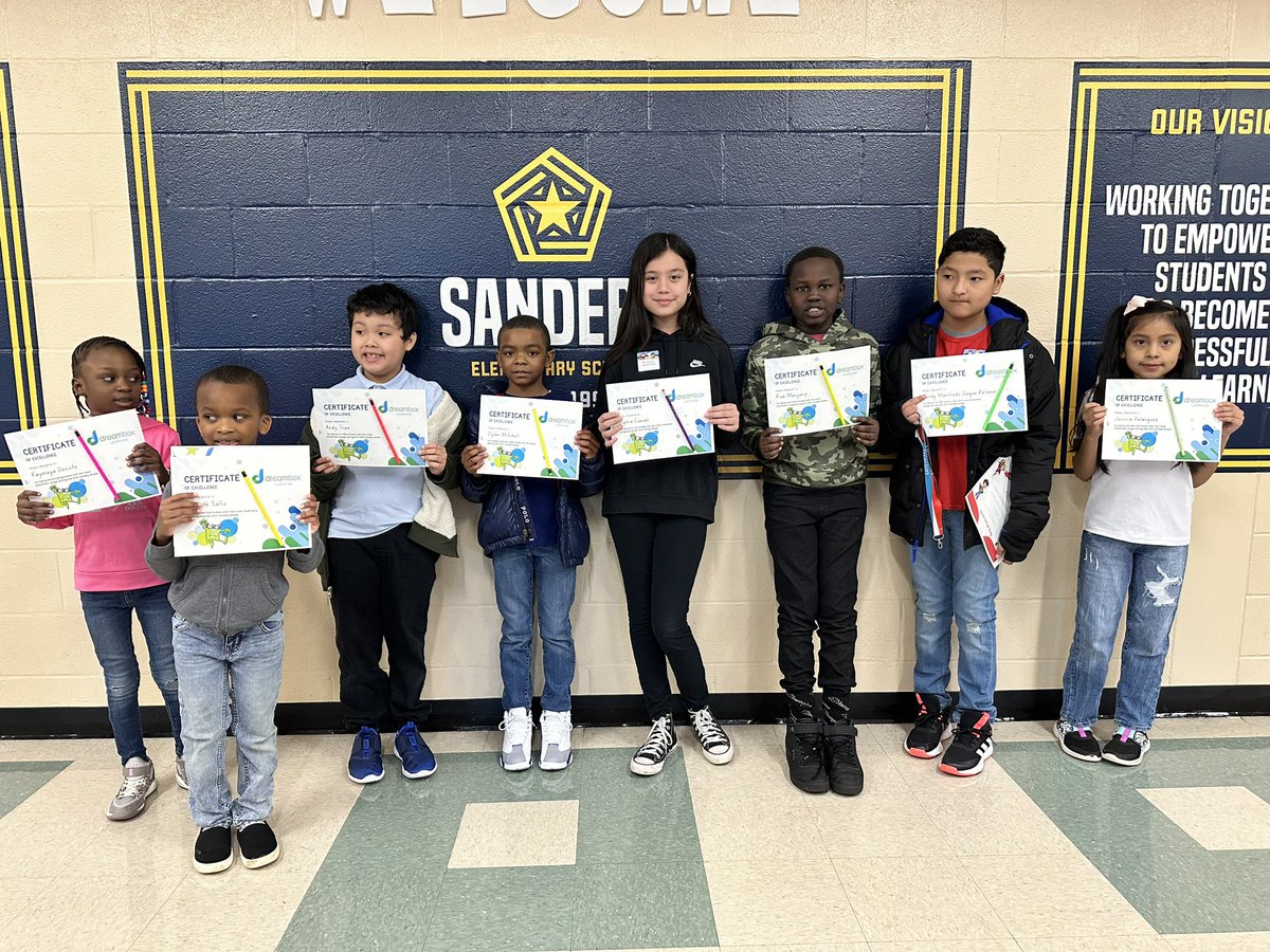 kath_bender's tweet image. How many lessons have you completed on @DreamBox_Learn? These students were recognized for completing the most lessons on DreamBox on their grade level over the holiday break! #proudassistantprincipal @SandersES1 @CobbMathDept @lbailey801 @Mtc1914 @kcberry205