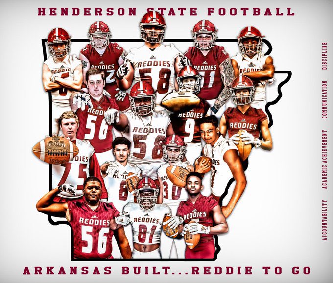 Extremely blessed and excited to announce that I will be committing to Henderson State University ❤️🤍@QtoBrown <a href="/CoachColum/">Donte’ Colum</a> <a href="/coachmedlock7/">Coach Medlock</a> <a href="/Coachbfaircloth/">Coach Faircloth</a>