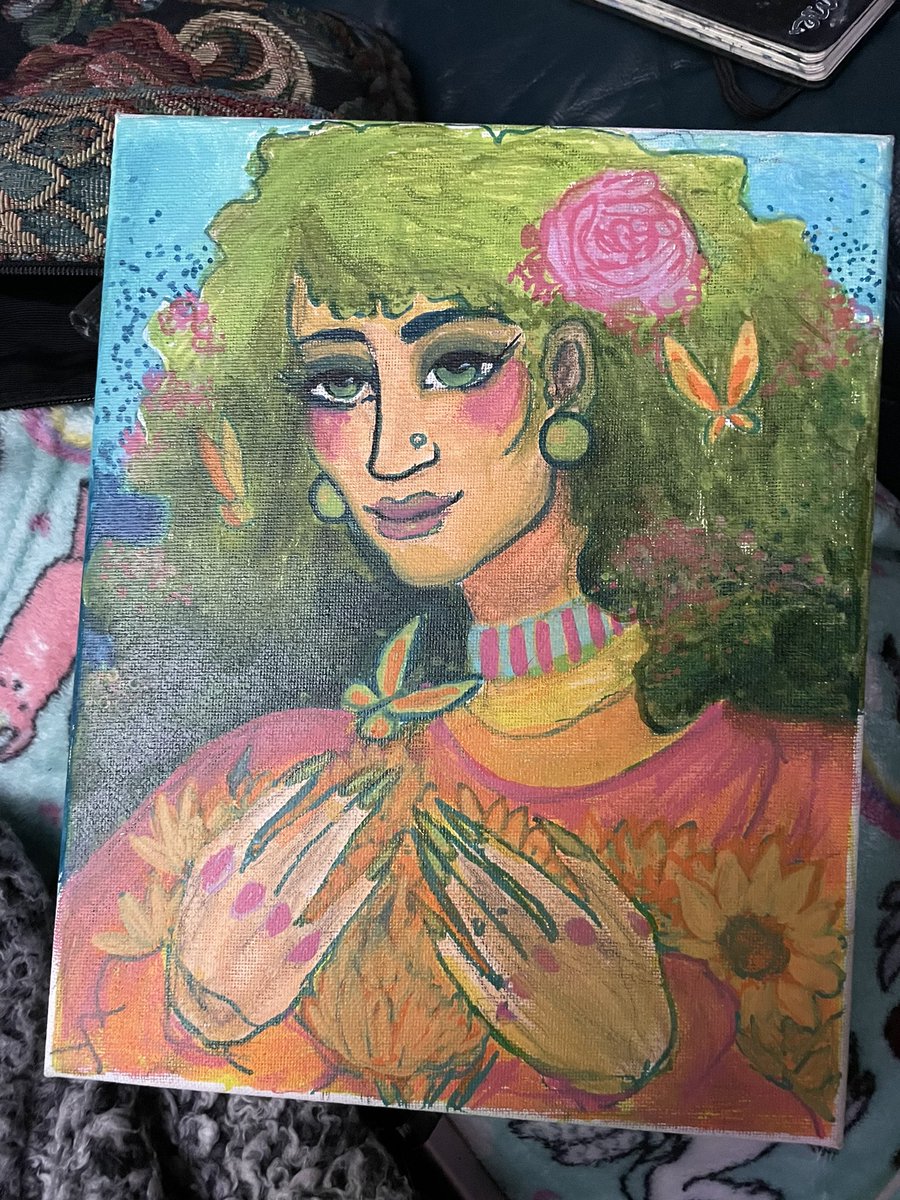 MrSnarkle's tweet photo. I miss summer so I’m #painting summer https://t.co/bKlUKkxFnr