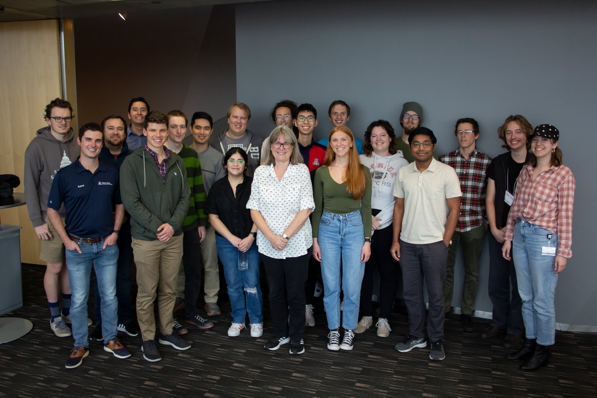UAZOpticalSci's tweet photo. We hope you can join us tomorrow for Dr. Donna Strickland's talk in the ILC 120 at 9 am. Wyant College graduate students just finished up meeting with her and enjoyed learning about her amazing experiences.

Details: https://t.co/M2w3px6LGQ https://t.co/EgyGhKz1Tw