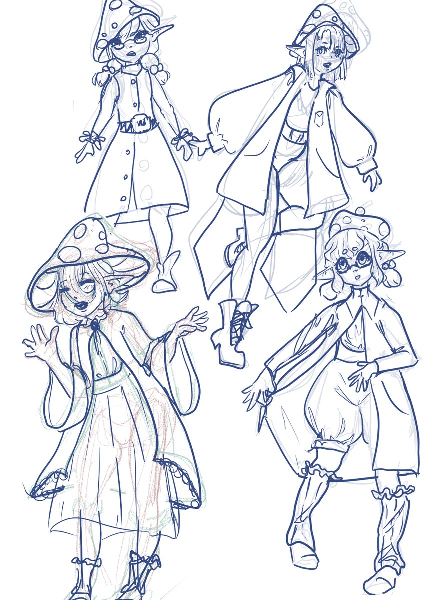 Dia_Beetroot's tweet photo. concept sketches for a dnd character commission! https://t.co/aROOm0XJcV