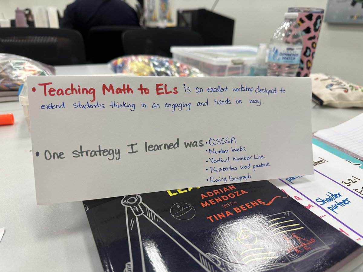 bil_misd's tweet photo. “If students don’t verbalize, they don’t internalize…” a day with Math Specialist and Language Development strategies! @adrianmendozaed @Seidlitz_Ed Internalizing academic vocabulary for high levels of understanding! @RocioNava2017 @McAllenISD Collaboration at its best! https://t.co/0BAe9A1x1s