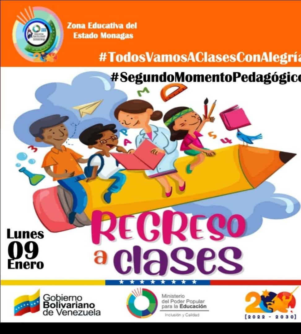 Vamos con alegría y entusiasmo a seguir trabajando por nuestra muchachada de la patria en este segundo momento. 09 de enero: Regreso a Clases. @_LaAvanzadora @_NancyOrtuno_ @vicent_carvajal @carolina_estaba @ActualZe @ErnestoLunaPsuv #JuntosPorLaEducaciónDelFuturo