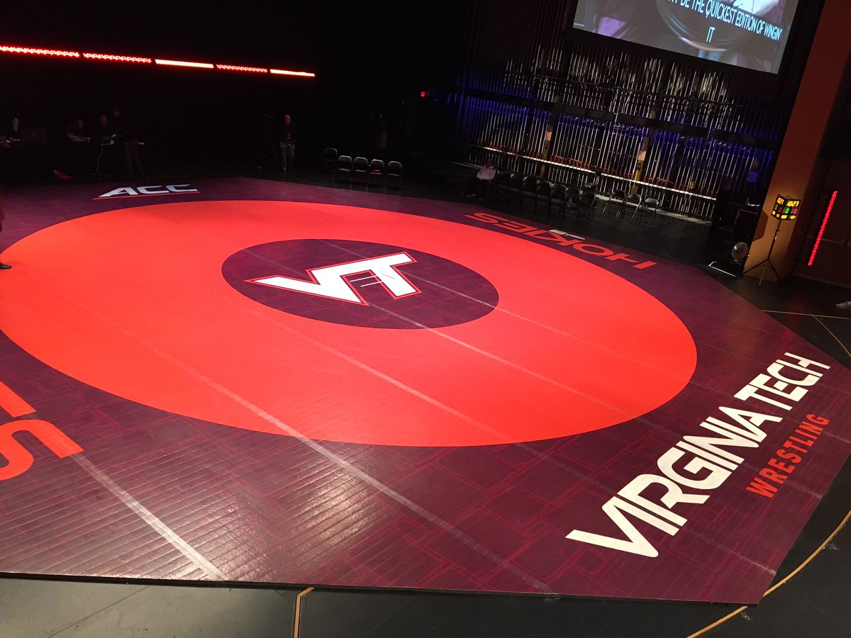 NYMartha's tweet photo. We’re ready!! @HokiesWrestling #MossCenter LET’S GO!!! 🔥🦃🤼♂️🦃🔥 https://t.co/0RyhMnk3K7