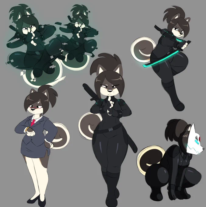 Just some dog doodles. Probably call her Shebie Gekiga or somethin' 
