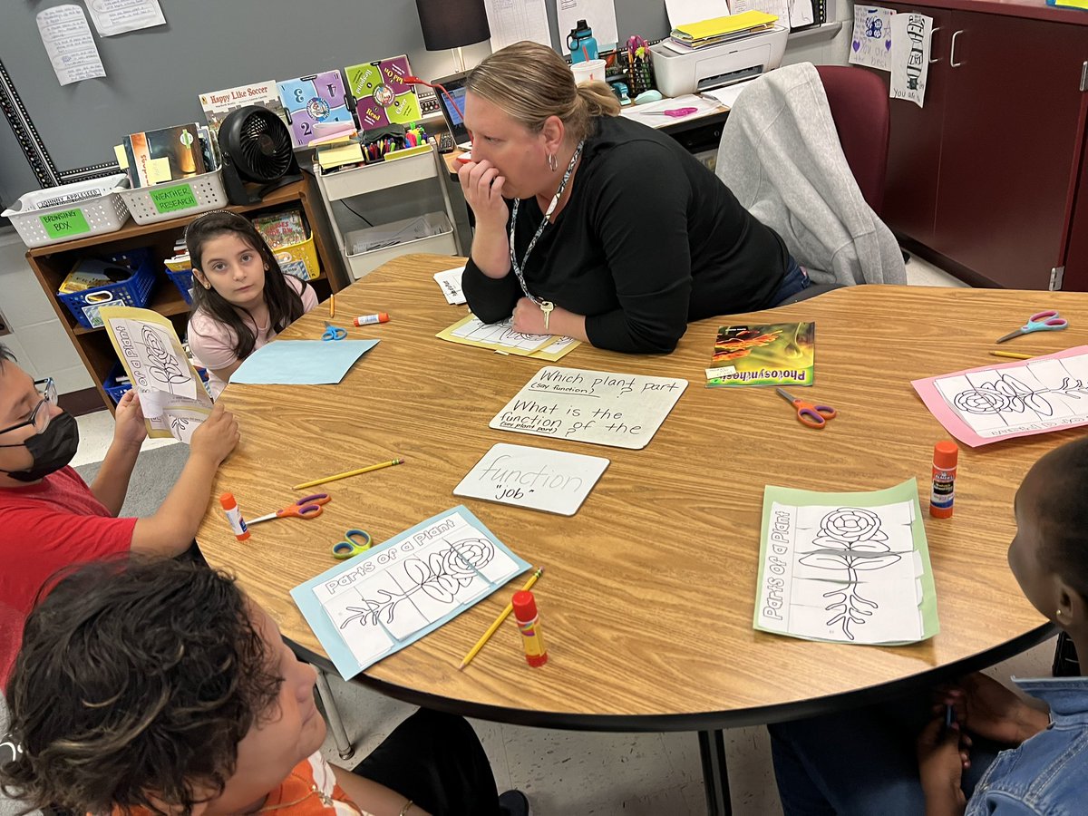 LauraEGazda's tweet photo. Learning from each other is so fun!  Thank you @jarcelynn @kgudinas and fabulous @MullenShamrocks for joining us on Science walkthroughs today! @EllisSoars https://t.co/ajQ6t2MOI1