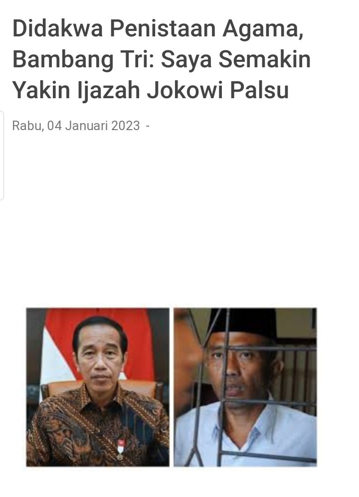 giginpraginanto's tweet photo. Ini peradilan kok mirip banget sama panggung sandiwara. Gak mau menunjukkan ijazah asli lalu memainkan agama. https://t.co/RAbzHeADCZ