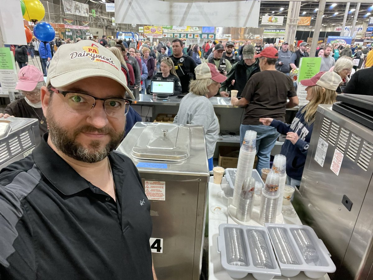 Hanging out with #Milkshakesmiles70 at the #PAFarmShow and @padairymens. My grandparents were PA dairy farmers so it always fills me with great pride to be a small part of the fun every year.