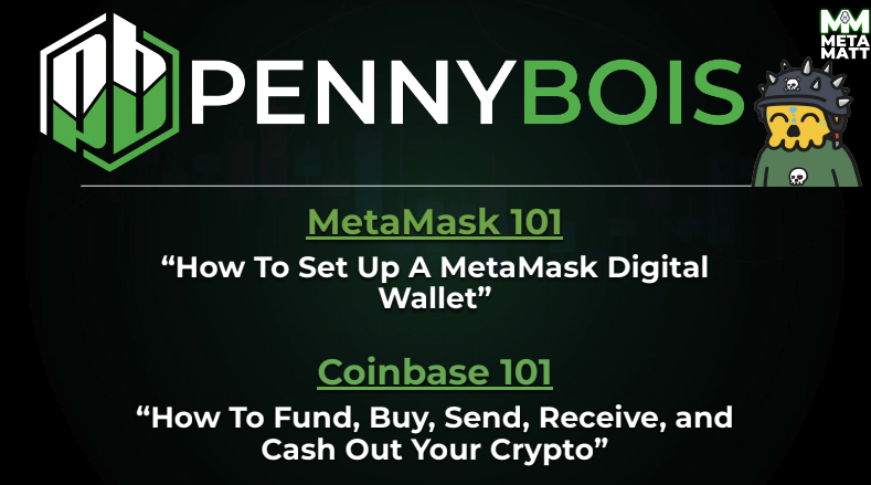 MetaMattTrades's tweet image. I know there are a lot of new @CryptoMories holders out there!!!

If you&apos;re new to Web3 Check this out!!!
👉pennybo.is/MetaMask.Coinb…

#howtocrypto #howtometamask #howtocoinbase #howto