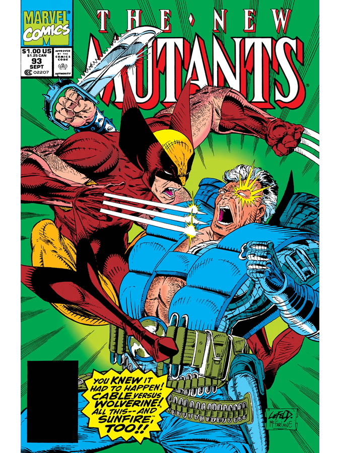 ClassicXMen's tweet photo. New Mutants #93 cover dated September 1990. https://t.co/TJ2Odf3SfP