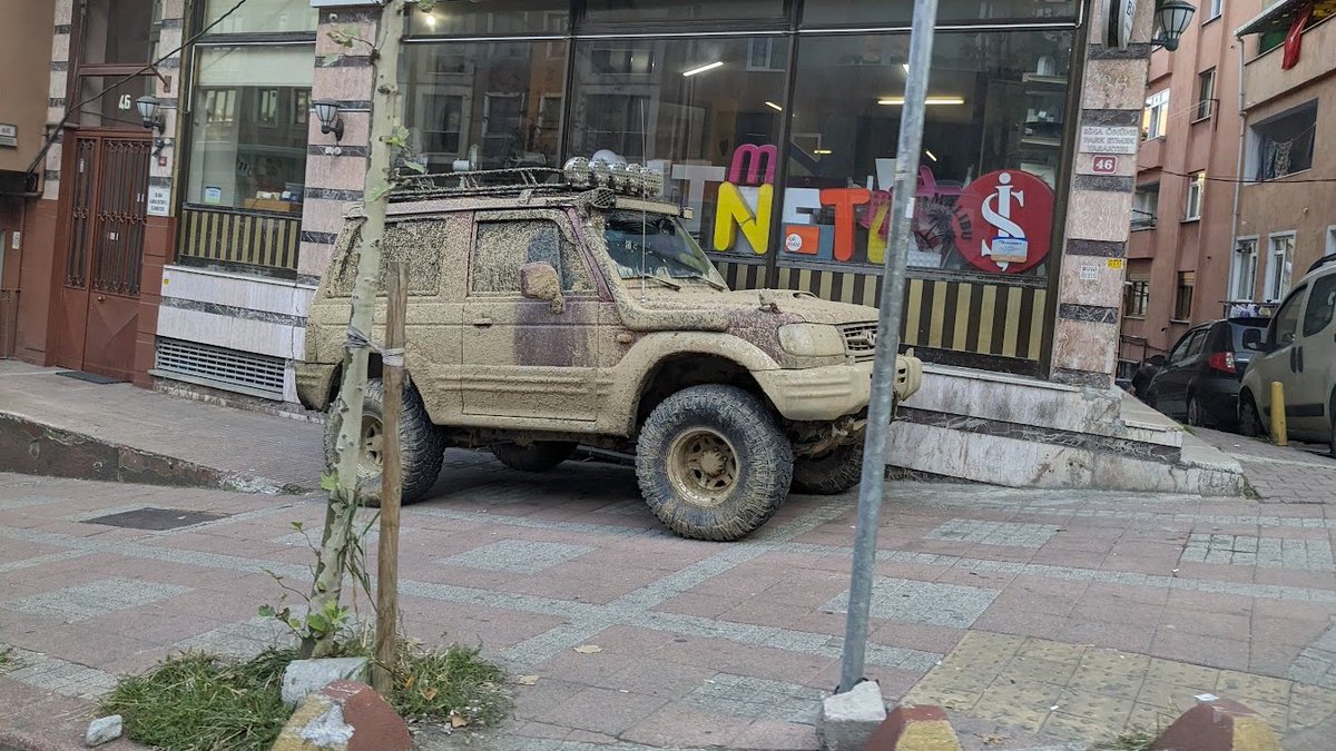 I'm trying to imagine the story.. and if the car will be towed away for parking on the sidewalk 🤔