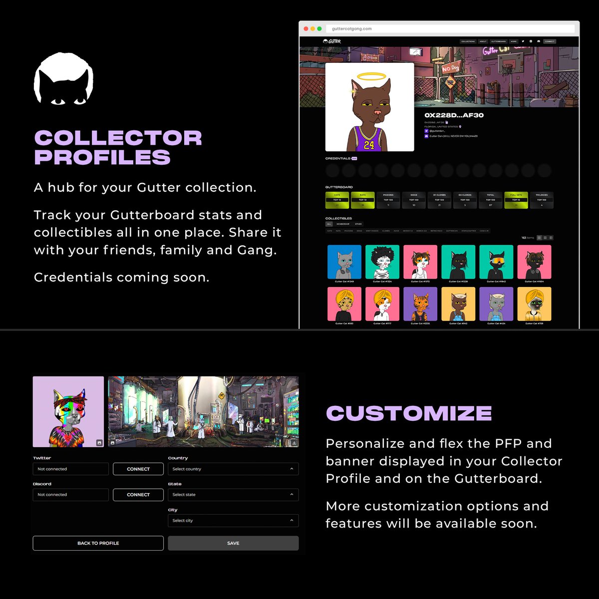 Gang Gang roll call: personalize your Gutter Collector Profile and flex it in the comments below!

Earn a credential badge for completing your profile.

Gutter Hub ➡️ guttercatgang.com