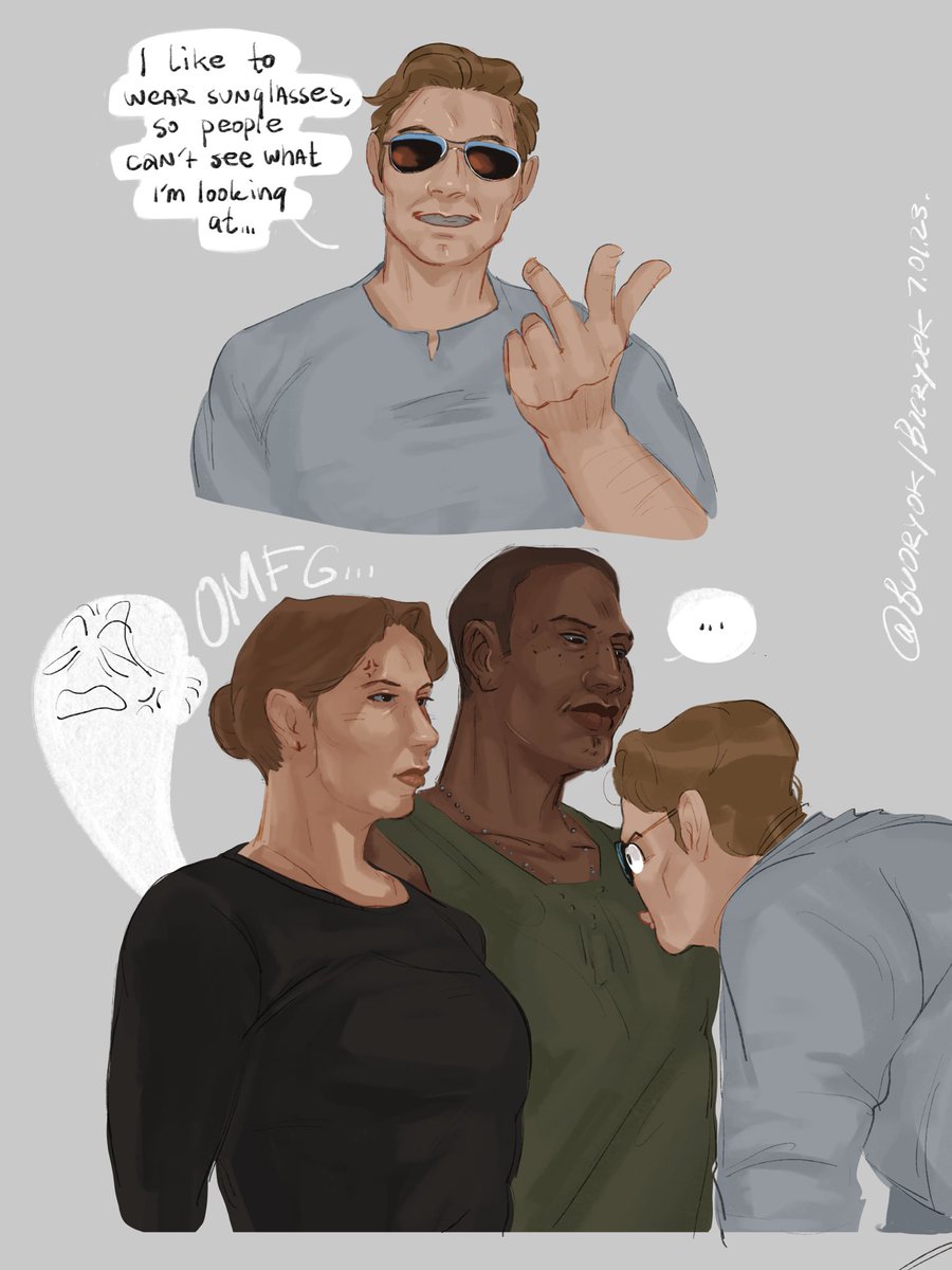 MarkPawlov's tweet photo. We appreciate both Racheric and Kingkay, so let’s just say he’s staring at the both.
#houseofashes #rachelking #ericking #nickkay #meme #fanart #kingkay https://t.co/r4FtP0mXND