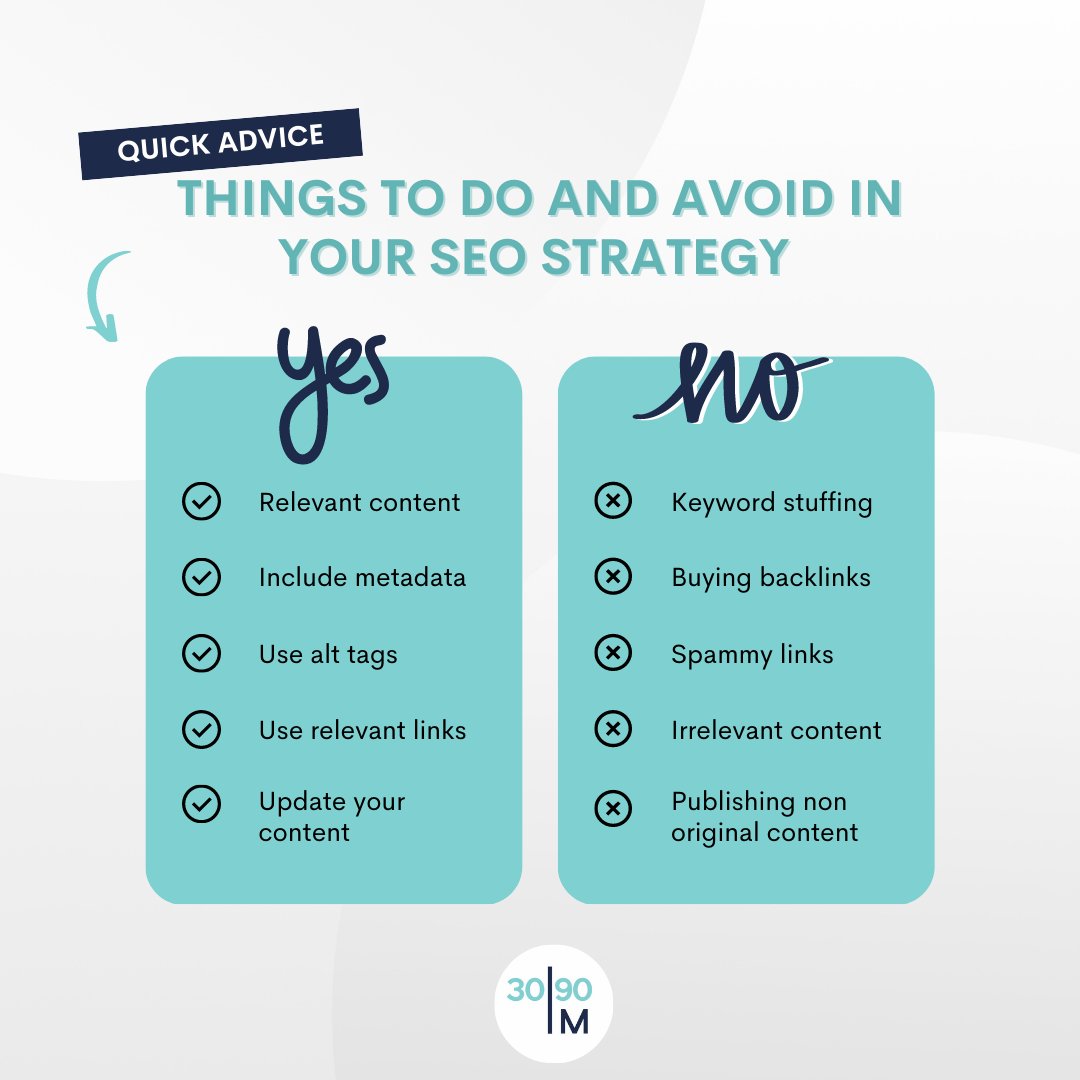 3090_Marketing's tweet image. Are you making these mistakes in your SEO strategy?

#effectivestrategy #seo #seostrategy #searchengine #searchengineoptimization #searchresults #mistakes #strategy