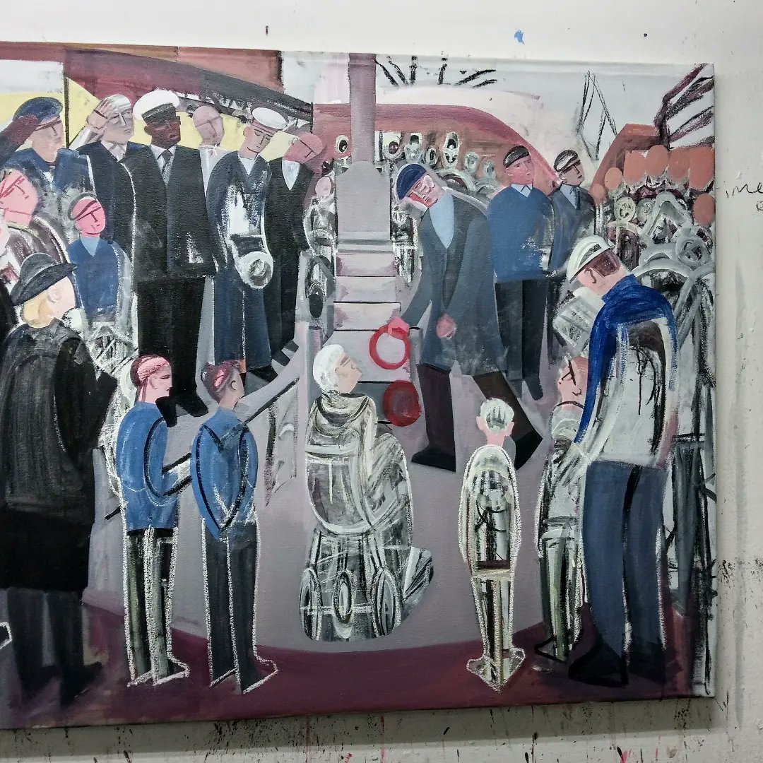 edgrayart's tweet photo. New year new composition for
Remembrance, West Lane Memorial Rotherhithe SE16
#paintinginprogress #art #composition
#remembranceday #london #warmemorial #paintingsoflondon #painting #city #street #crowd #community #cityart #londonlife #rotherhithe #se16 https://t.co/c0L1uHl213