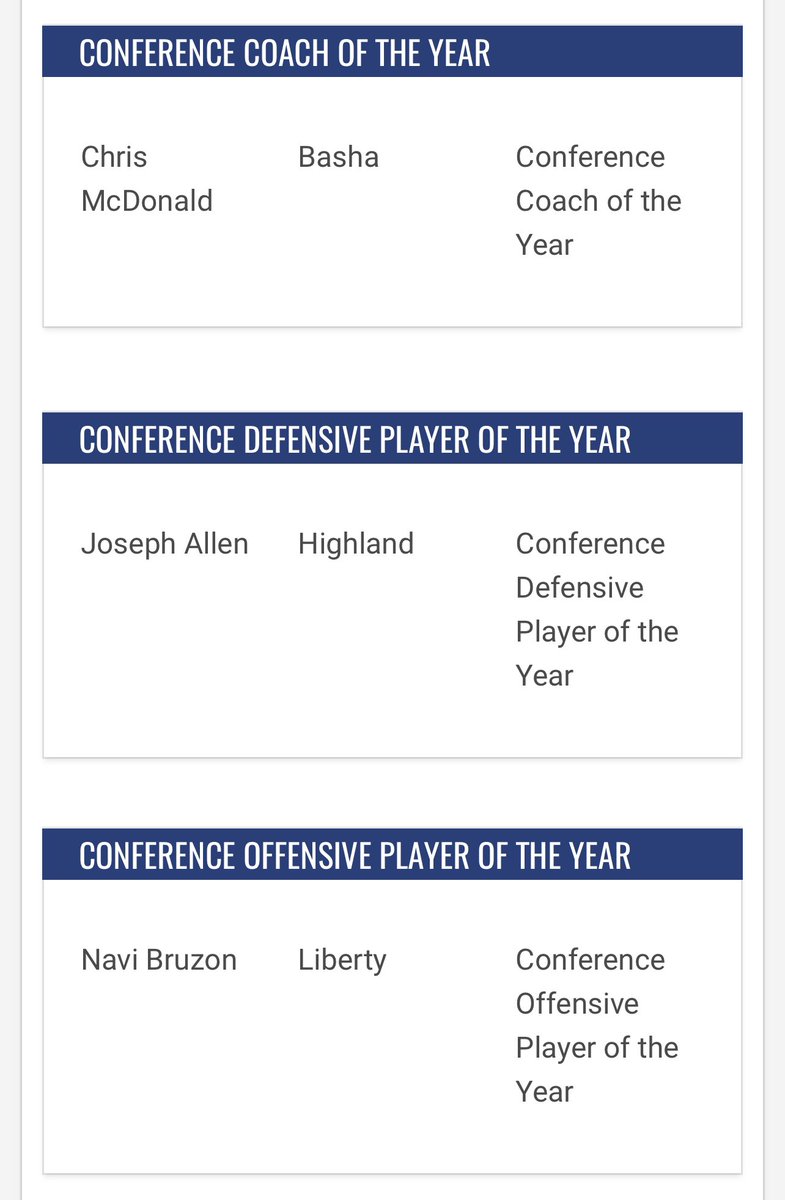 Grateful to the Arizona coaches to be included on this list with these amazing players and coach. 6A All Conference Recognition: 
Defensive Player of the Year!