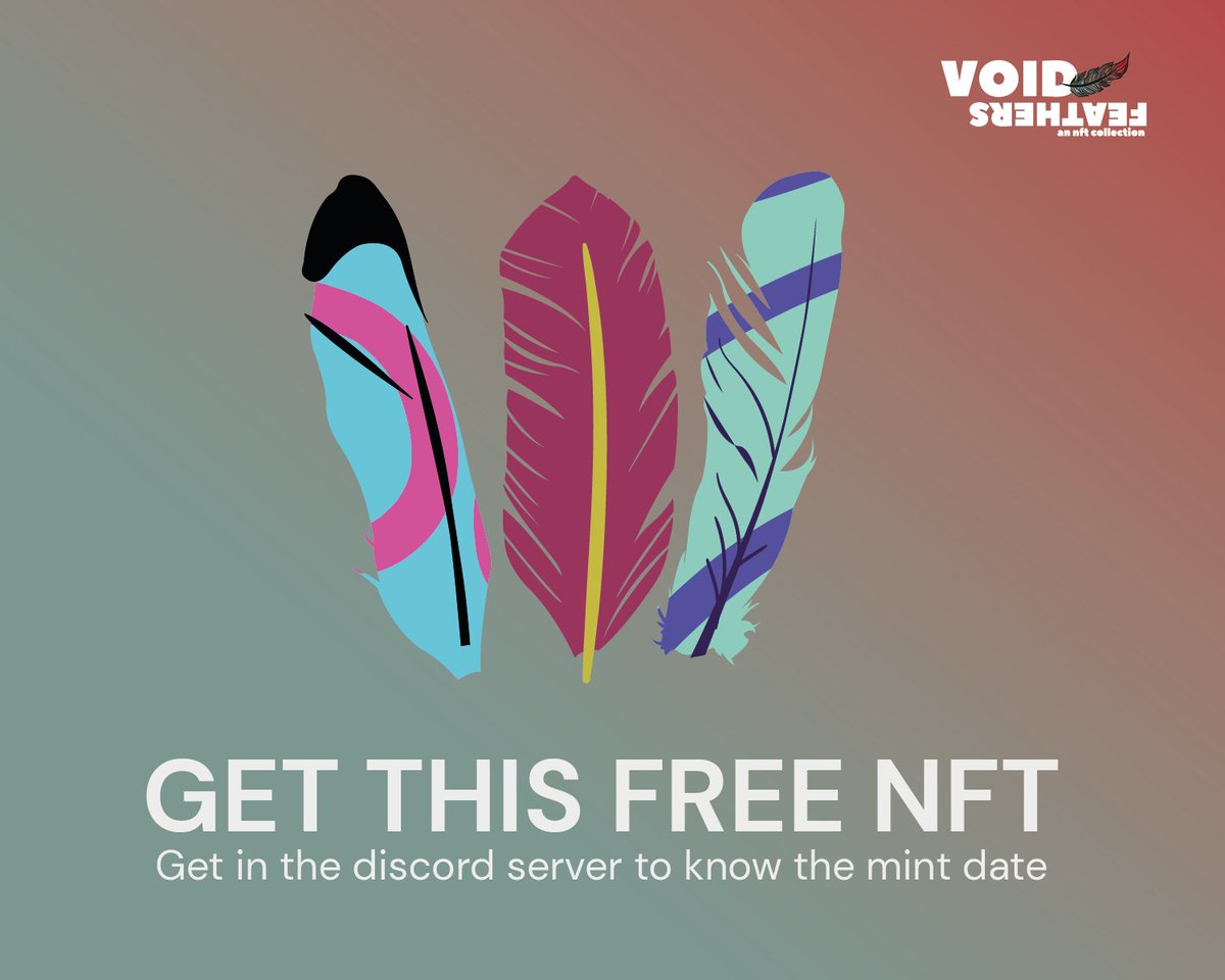 FeathersVoid's tweet photo. The MINT DATE is coming closer and closer.
Be sure to be a member of the discord to know on how to get FREE NFT!
All HANDMADE. ALL ORIGINAL.
https://t.co/SzAsgHeK0G
#ThefirstNftComic #voidfeathers #nftcommunity #Airdrop https://t.co/3vsxIEtuF1