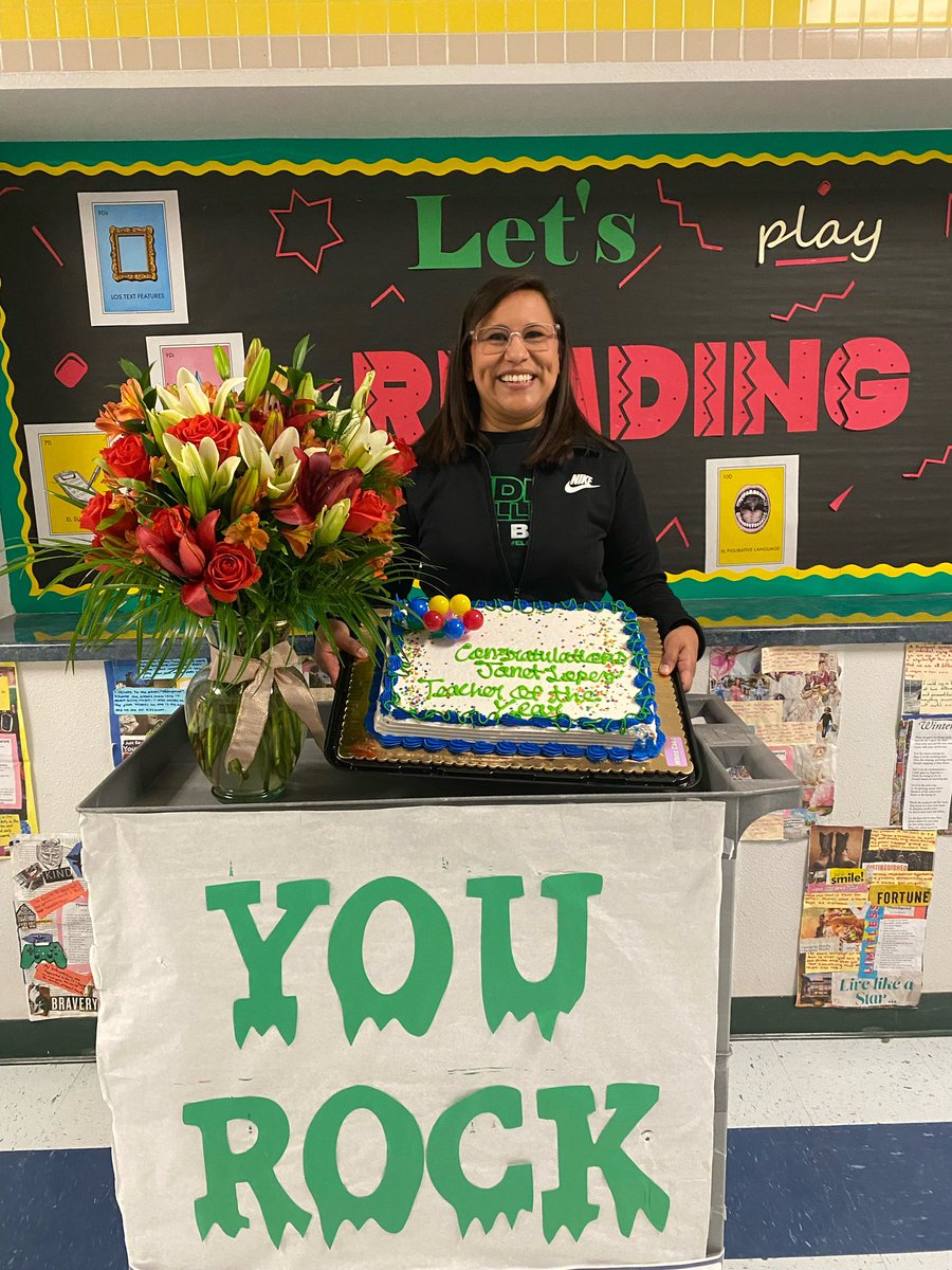 WDSlider_MS's tweet photo. Congratulations to our #StallionsUnited Teacher of The Year @jlopez_WSMS Janet Lopez!  Not only are you an amazing teacher but you are an amazing person. We are blessed to be with you at #StallionsLeadTheWay #Excellence #TeamSISD https://t.co/Ma1BmB7ees