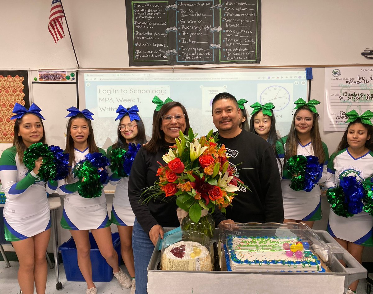WDSlider_MS's tweet photo. Congratulations to our #StallionsUnited Teacher of The Year @jlopez_WSMS Janet Lopez!  Not only are you an amazing teacher but you are an amazing person. We are blessed to be with you at #StallionsLeadTheWay #Excellence #TeamSISD https://t.co/Ma1BmB7ees