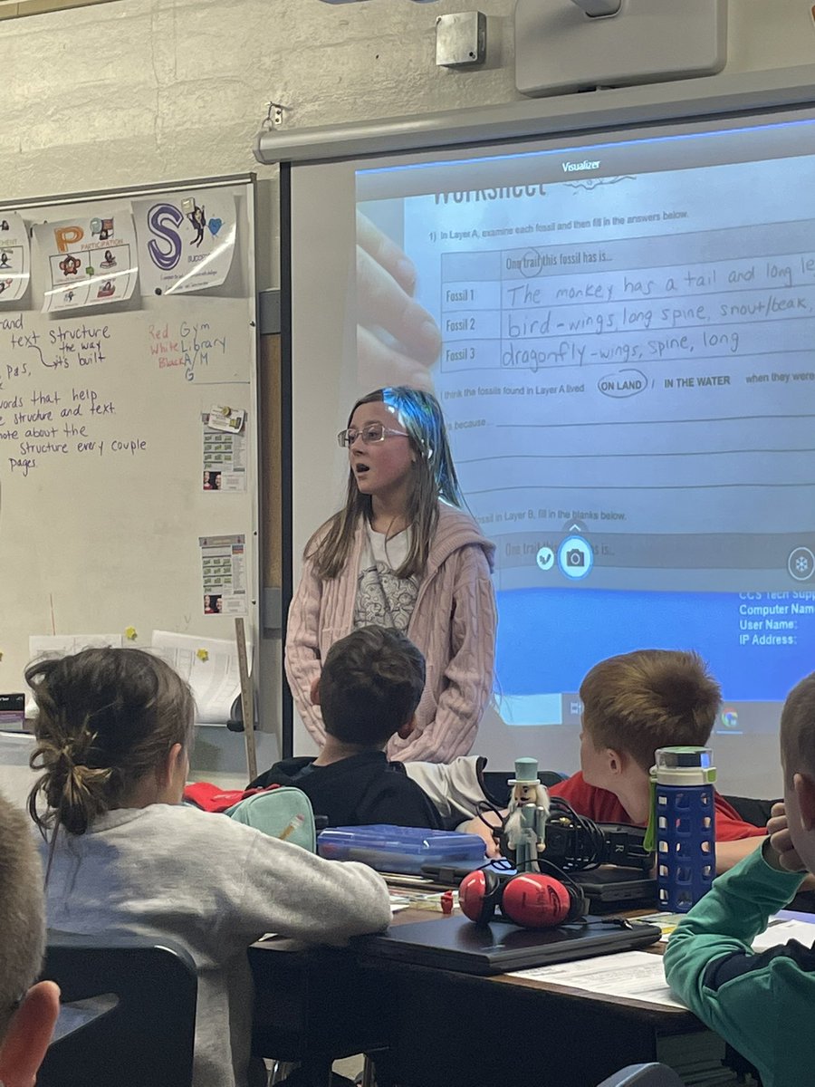 Students at GLE at practicing great communication skills while learning about traits of animals from their fossils! <a href="/GLE_Cardinals/">G. L. Elementary</a> @swilson_ccs <a href="/MyssiTurner/">Melissa Turner</a> <a href="/RitterCCS/">Adam Ritter</a>
