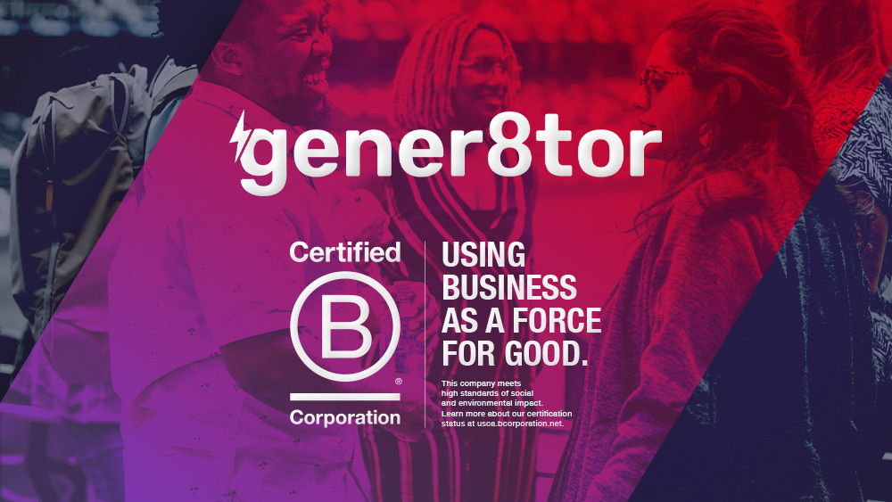 JKirgues's tweet photo. Accelerators have a new Certified @BCorporation Company! 

Proud to say @gener8tor is now B Lab Certified. The mission of investing into our best and brightest across race, place and gender is embedded into our company's structure.

9000+ new jobs so far and much more to come. https://t.co/AyHX7u2tjk