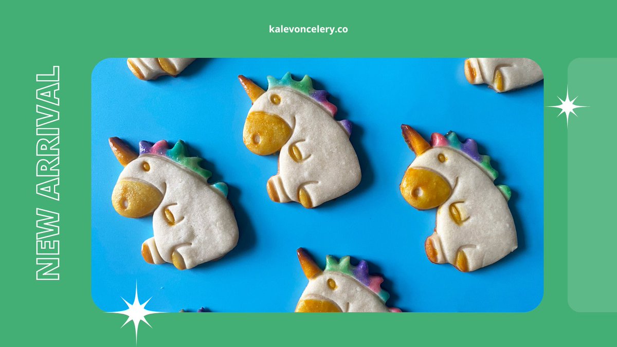 kalevoncelery's tweet photo. #VeganForTheAnimals, even unicorns. Cream Cheese Sugar Cookies are still in the shop with a shiny new look. End your first week of the new year with a little vegan magic. 🦄 https://t.co/YOJbm3e8ZT 🦄
#veganbaking #govegan #veganuary #plantbased #vegan #dairyfree #eggfree https://t.co/bF77lnF5Oj