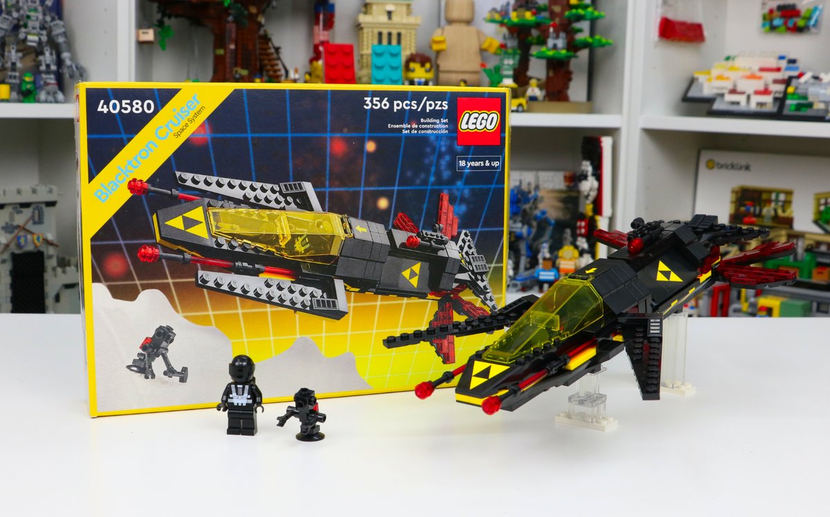 Rediscover a classic LEGO set from 1987 with the LEGO Icons Blacktron Cruiser gift with purchase (40580). The set is a highly-detailed redesign of the classic 6894 set and it's currently available as a LEGO Gift With Purchase until January 14th, 2023.