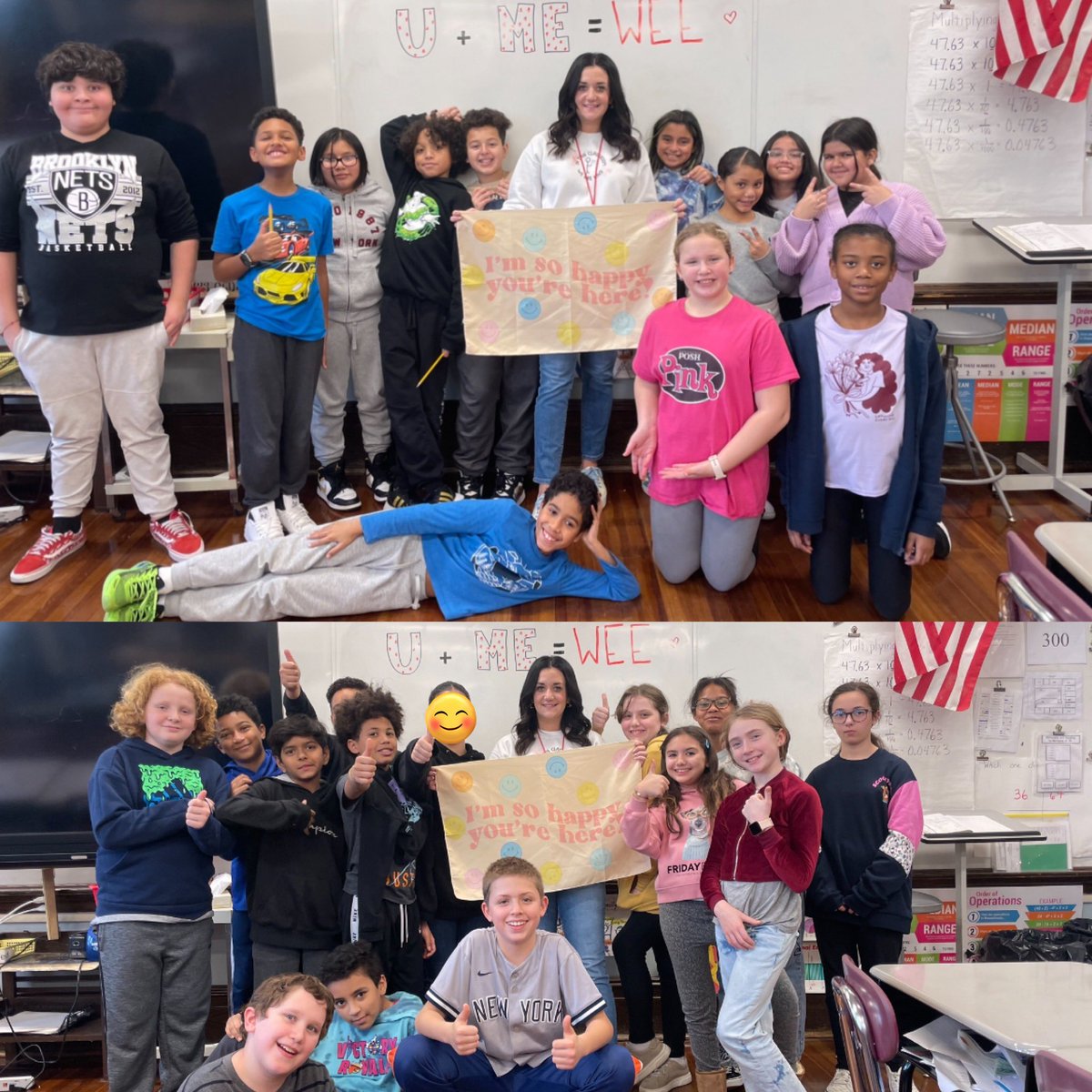 MrsCarroll__'s tweet image. First week down as the 5th grade math teacher and I’ve learned that 
U + ME = WEE ❤️😬 #WeeLoveMath @SuzanneMera @WeehawkenTSD