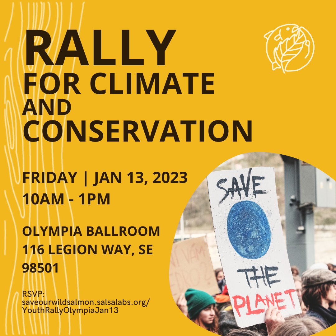 wa_conservation's tweet photo. RALLY WITH US: Kick off the 2023 WA Legislative session with the message that climate investments in the Columbia Basin are a statewide priority ⚡️
RSVP: https://t.co/FdwBHuKstb
#climaterally #climatejustice #marchforclimate #fridaysforfuture #olympiawashington #2023legsession https://t.co/Av7mpLjLaj