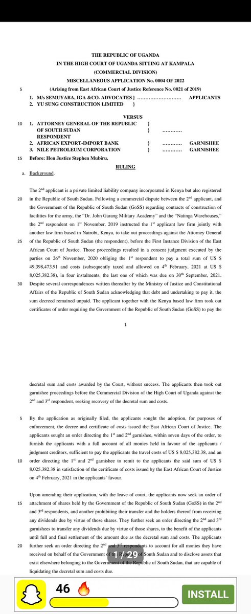 TumukundeTT's tweet photo. HC: Court process must never be served at a branch office of a bank. Service is only duly effected when done at the registered main office where the CEOs, Directors sit unless duly authorised in writing from the Head Office. https://t.co/a79bB2CiQ2