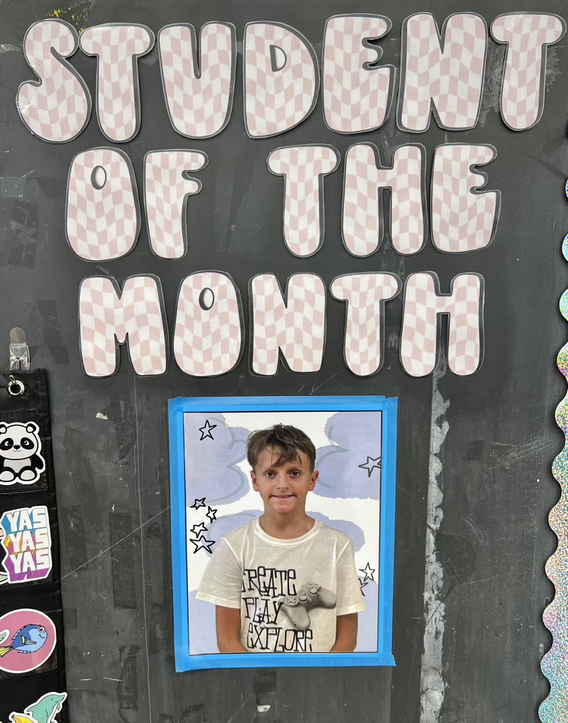 Congratulations to our December Student of the Month for always being super helpful! #5thgrade #studentofthemonth #helpful