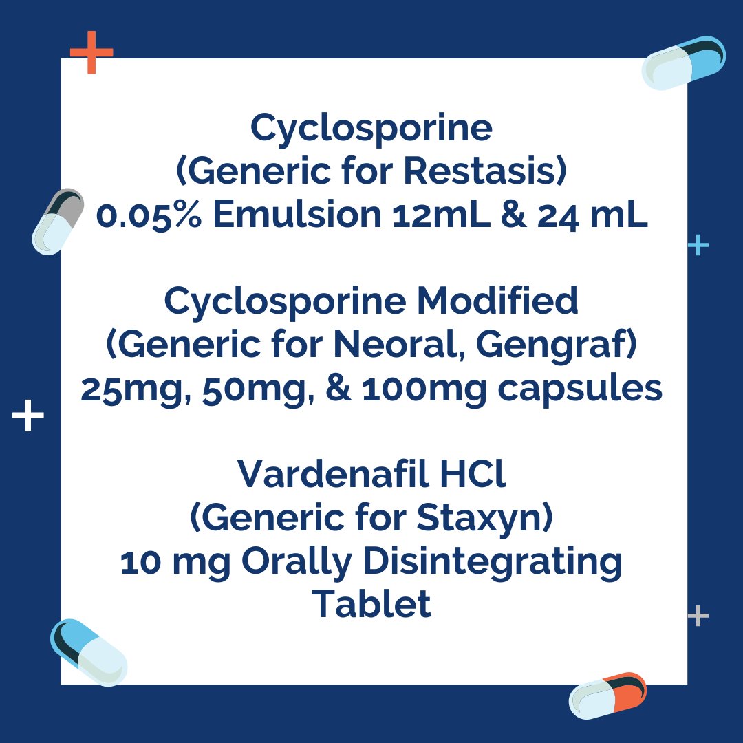 costplusdrugs's tweet photo. Affordable generic Restasis is here! We've just added 6 new drugs to our online pharmacy, including affordable generics for medications like Restasis.

With 1,000+ generic medications available, make sure to check out our full list to see if you can save: https://t.co/h5G6q9lJY2 https://t.co/VYhQFuHuOK