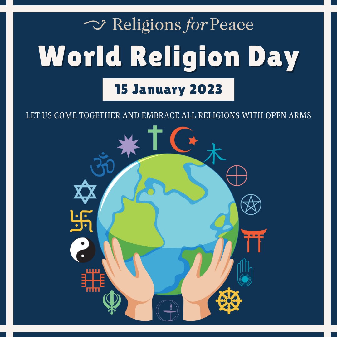 Today is #WorldReligionDay! Tolerance for others and celebrating our religious differences is how we can work together toward #peace. 

#rfpnews #faith #religion #belief