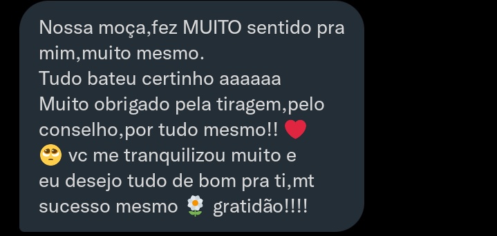 AfetoTarot's tweet image. muito grata pelos feedbacks de algumas das tiragens que fiz hoje! 🥺🫶🏾