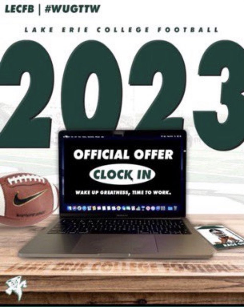 Blessed to receive a offer from Lake Erie college!!