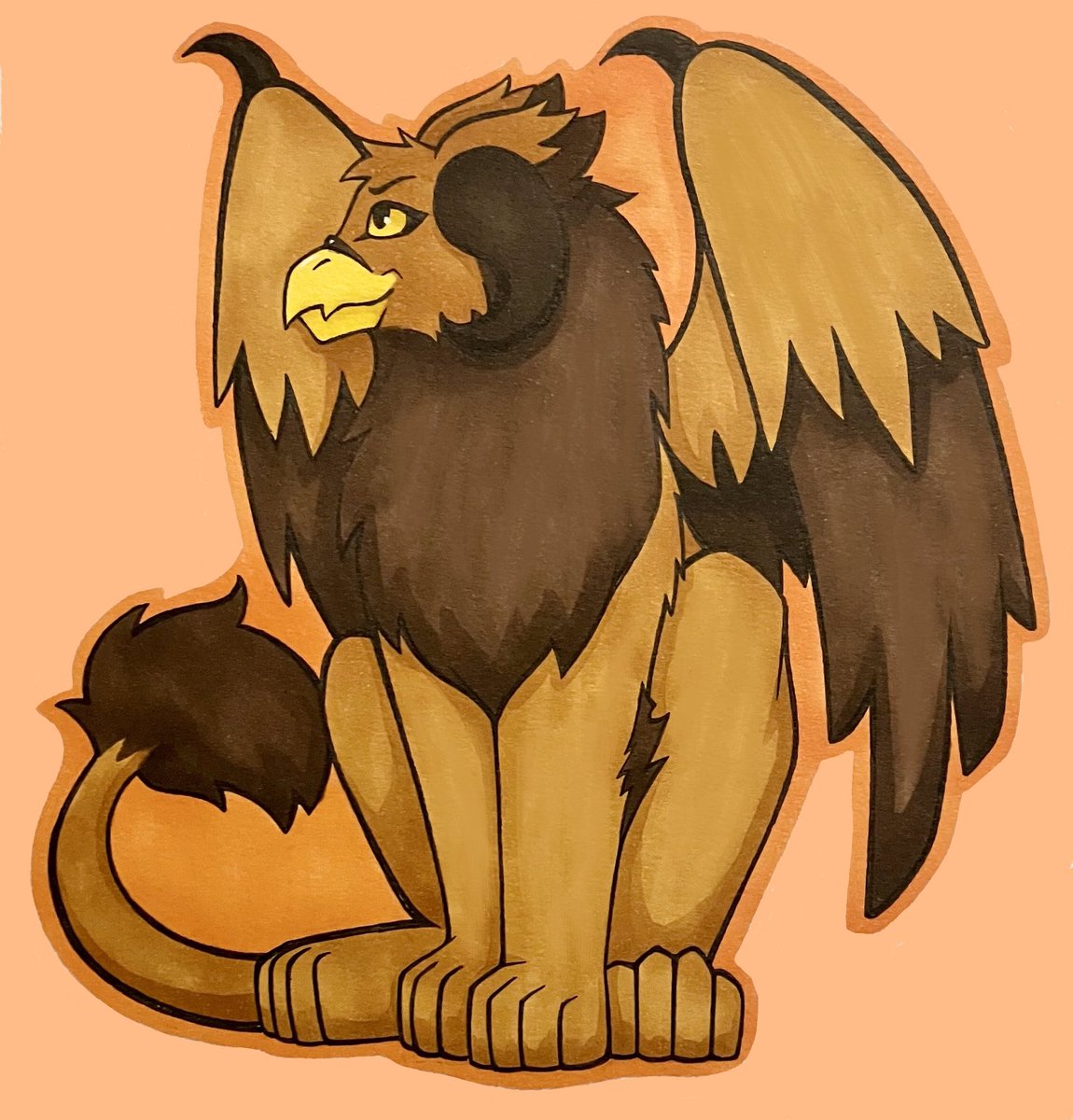 Prue: Devilish Form!

Domain: Self Preservation
Strengths: No one in their right mind would fuck with a magical beast like this!

Stay tuned for more information on #InternEternal!

#originalcharacter #gryphon #griffin #magicalcreature #fantasy #fantasyart #artistsontwitter