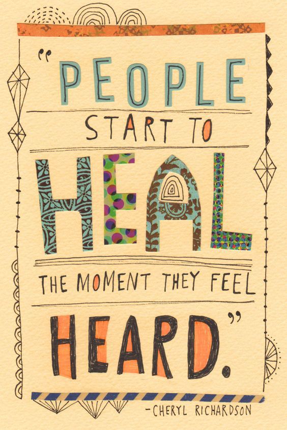 Truly listening is a gift we can give to others. By helping someone feel deeply heard and understood, we begin to help them heal, in the knowledge that they matter.

#listening #belovedway #progressivechristian