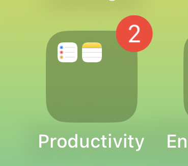 ethernz's tweet photo. @TheSewphist I show the badge on mine as a reminder I have reminders. But the alert on my watch is usually most helpful. Solves the issue of not having phone to hand https://t.co/Tc36Wx6HCK