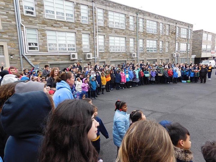 StMatthewPhila's tweet photo. Our school was stopping traffic this morning with quite a sight! The students celebrated the Feast of the Epiphany this morning with the Three Kings and some camels! All students received a piece of chalk to take home and chalk their doors to bless their house for the year. https://t.co/1LSkPbknZD